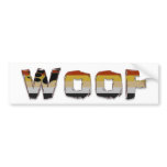 WOOF BUMPER STICKERS