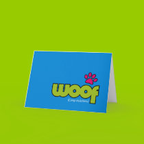 Woof Congratulations Card cards