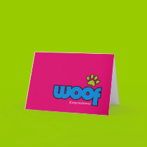 Woof Congratulations (Pink) cards