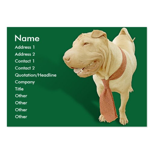 Woof Day at Work Business Card Template