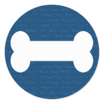Woof Dog Bone Sticker