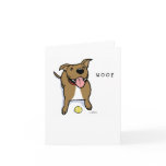 Woof Dog Greeting Card
