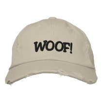 WOOF! embroidered hats by CaliforniaKid WOOF! embroidered hats