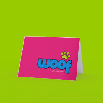 Woof Get Well Card cards