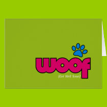 Woof Get Well Card (Green)