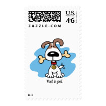Woof is good. stamps