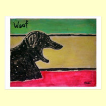 Woof postcards