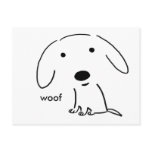Woof Puppy Post Cards