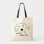 Woof Puppy Tote Bags