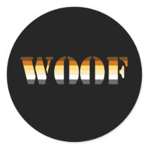 WOOF stickers
