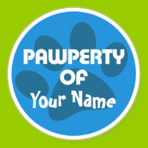 Woof Sticker Blue by woofstuff Woof Sticker Blue
