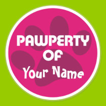 Woof Sticker Pink by woofstuff Woof Sticker Pink