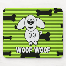 Woof Woof Doggy Mousepads