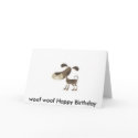 woof woof Happy Birthday cards