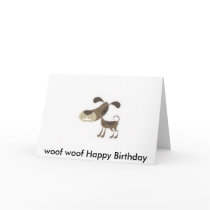 woof woof Happy Birthday cards by tickeltoes woof woof Happy Birthday cards