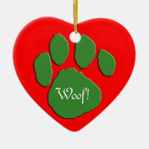Woof Woof Holidays Christmas Ornament