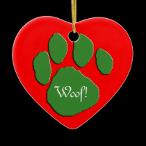 Woof Woof Holidays ornaments