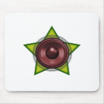 Woofer Rasta star Dub Reggae Dubstep Mousepad