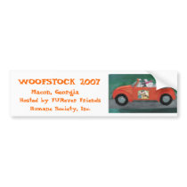 Woofstock 2007  bumper stickers