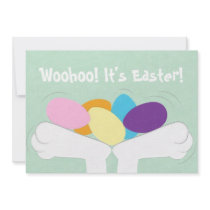 Woohoo! It's Easter! Easter Egg Hunt Invitation