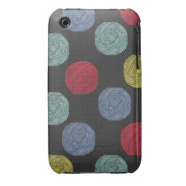 Wool Yarns Polka Dots Iphone 3 Case-mate Cases