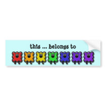 woollies belongs too bumper sticker