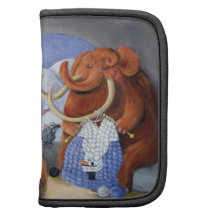 Woolly Mammoth Family in Ice Age Folio Planners