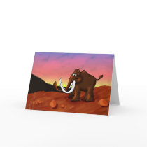 Woolly Mammoth Greeting Card by haywiregraphics Woolly Mammoth Greeting Card