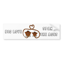 Woolly Mammoth Love Bumper Stickers