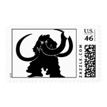 Woolly Mammoth postage by haywiregraphics Woolly Mammoth postage