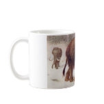Woolly Mammoth Prehistoric Animal Antique Print Coffee Mugs