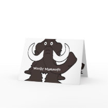 Woolly Mammoth Prehistoric Birthday Card