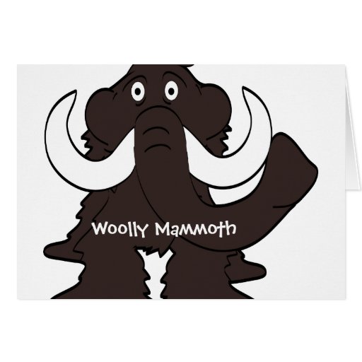 Woolly Mammoth Prehistoric Birthday Card