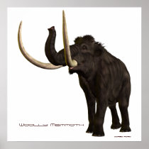 whoolly, mammoth, animal, pleistocene, big, big5, body, dangerous, ears, elephant, endangered, enormous, fauna, five, gentle, giant, gigantic, goliath, herbivore, huge, ivory, large, legs, mammal, megafauna, monster, nature, pachyderm, power, south, strength, strong, tail, travel, trunk, tusk, wild, wilderness, wildlife, Poster with custom graphic design