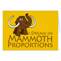 Woolly Mammoth Proportions cards by haywiregraphics Woolly Mammoth Proportions cards