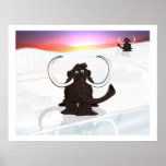 Woolly Mammoths in Winter posters