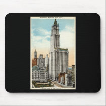 Woolworth Building New York Repro Vintage 1921 Mousepads