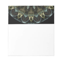 Wooly Green and Blue royal Kaleidoscope Note Pads