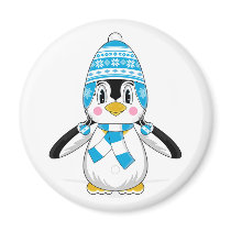 Wooly Hat Penguin Magnet