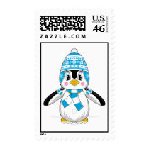 Wooly Hat Penguin Stamp