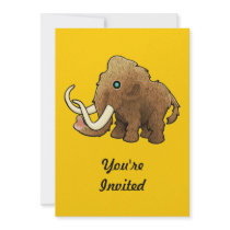 Wooly Mammoth Custom Invitation
