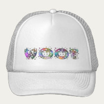 Woot! - Glitter Font hats