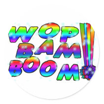 Wop Bam Boom stickers
