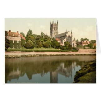 Worcester Cathedral, Worcestershire, England card