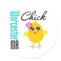 Worcester MA Chick stickers