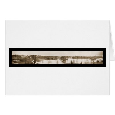 Worcester MA Hill Photo 1910 Greeting Card by lc_panoramicphotos