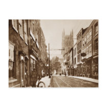worcester UK 1927 sepia postcard