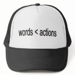word < actions mesh hat
