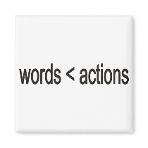 word < actions refrigerator magnets