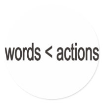 word < actions sticker